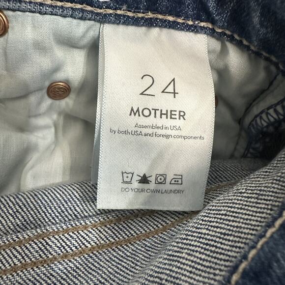 Mother Superior The Tomcat Jeans Frayed Women’s Size 24x25 - Picture 15 of 15